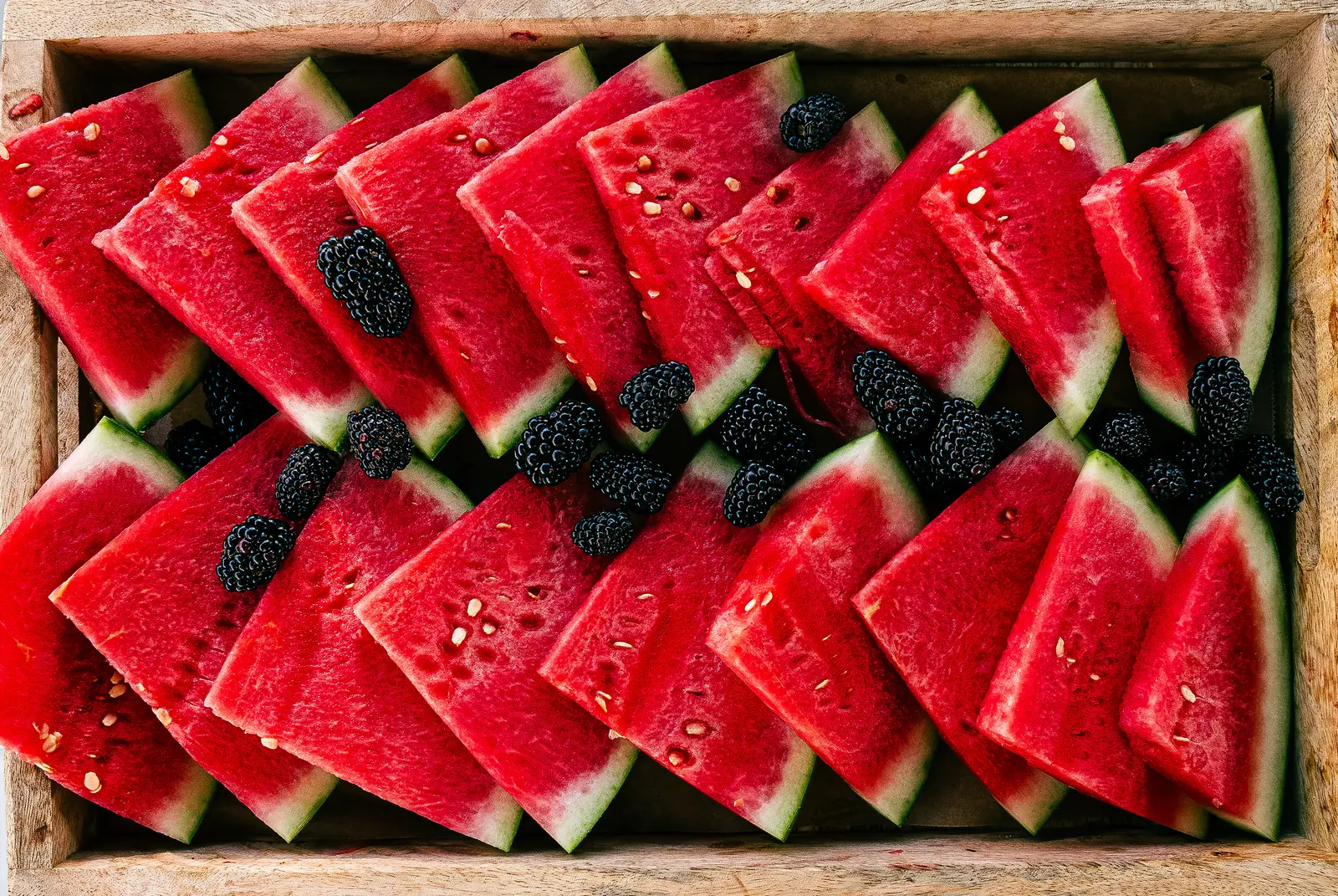 Watermelon and berries